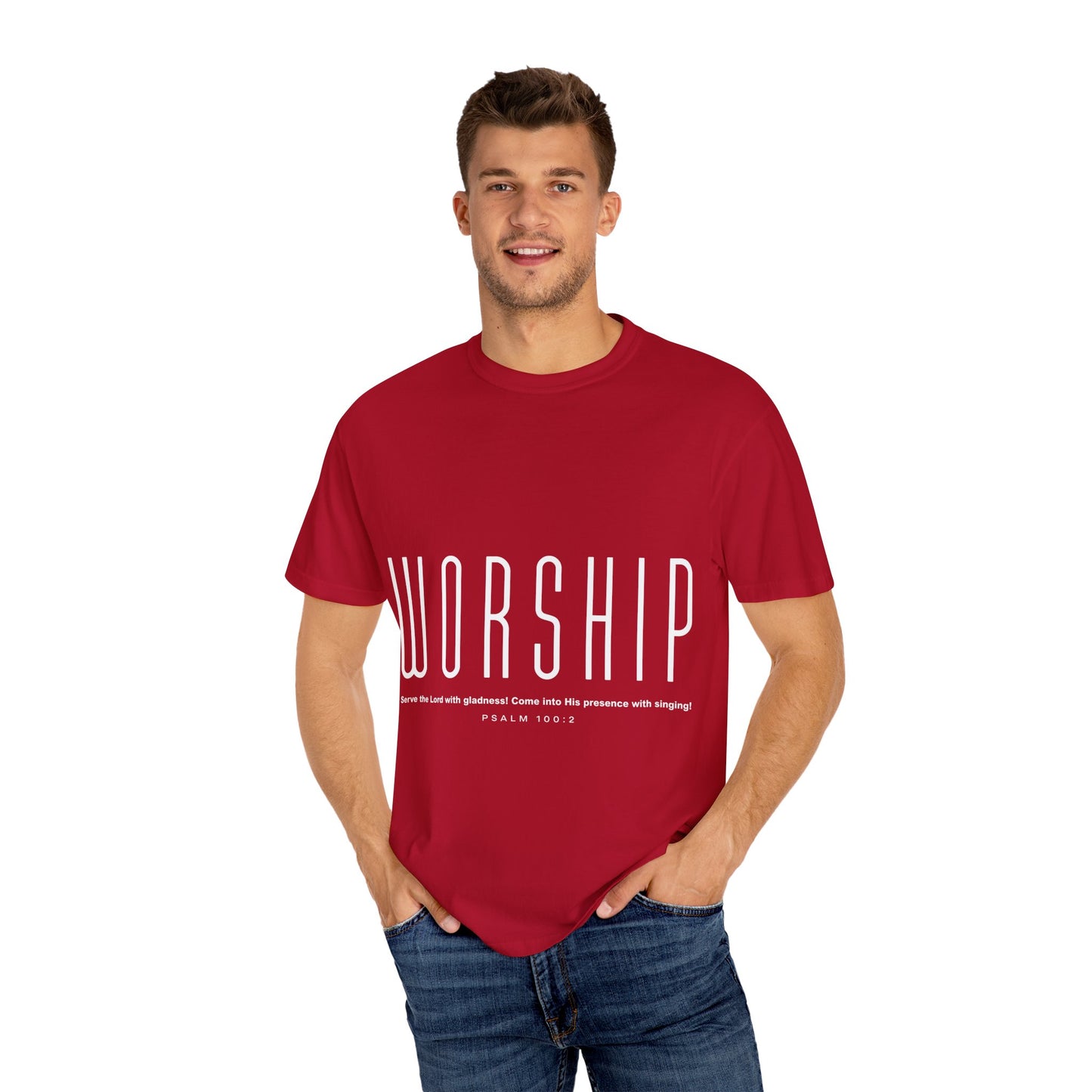 Inspirational Worship T-Shirt - Unisex Garment-Dyed Tee