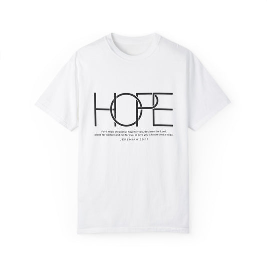 Hope Scripture Unisex Garment-Dyed T-Shirt