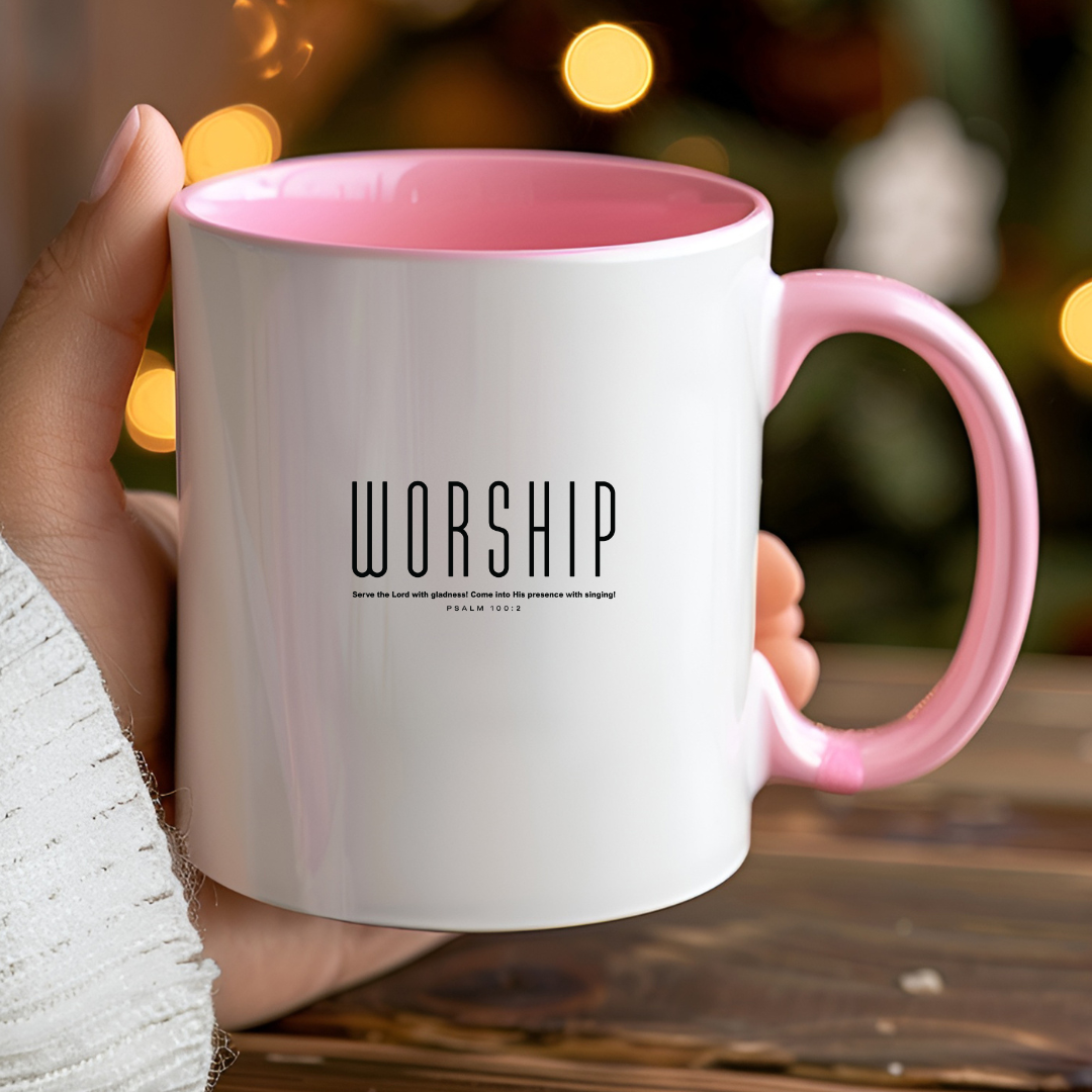 Inspirational Worship Mug 15oz - Perfect for Faith Lovers & Daily Motivation