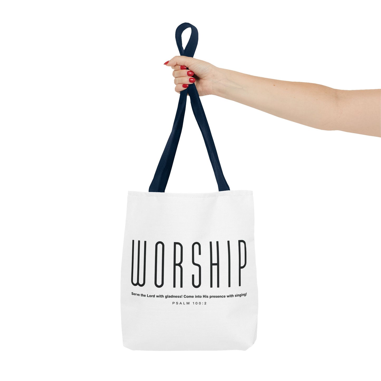 Worship Tote Bag - Faith-Inspired Design for Church and Everyday Use